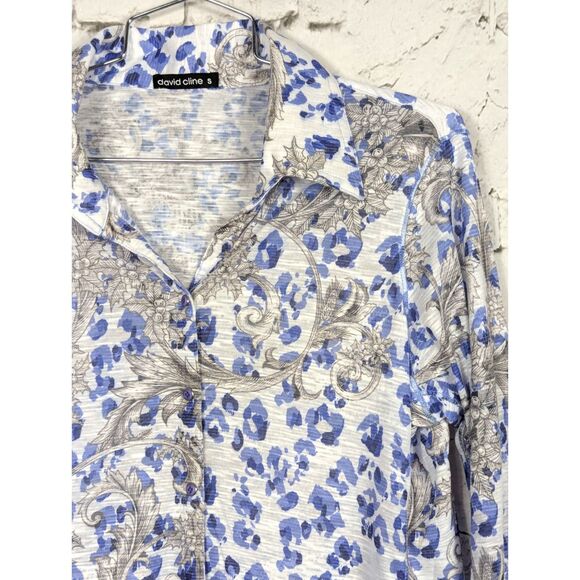 DAVID CLINE Crushed Knit Top Lagenlook Artsy Art-to-Wear USA Top Size Small - Picture 2 of 7